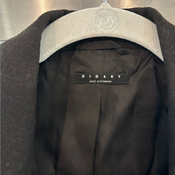 Sisley women’s work blazer in deep grey/black - Picture 3 of 5